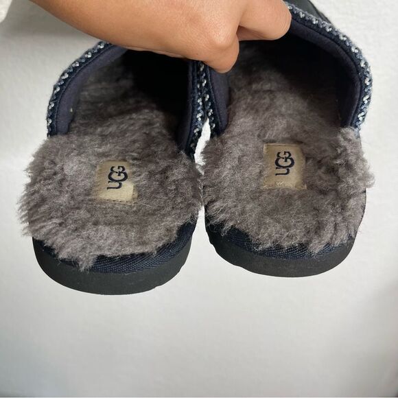 UGG Slippers Tasman Slip On Blue Gray Shoes Size 6 - Picture 4 of 5